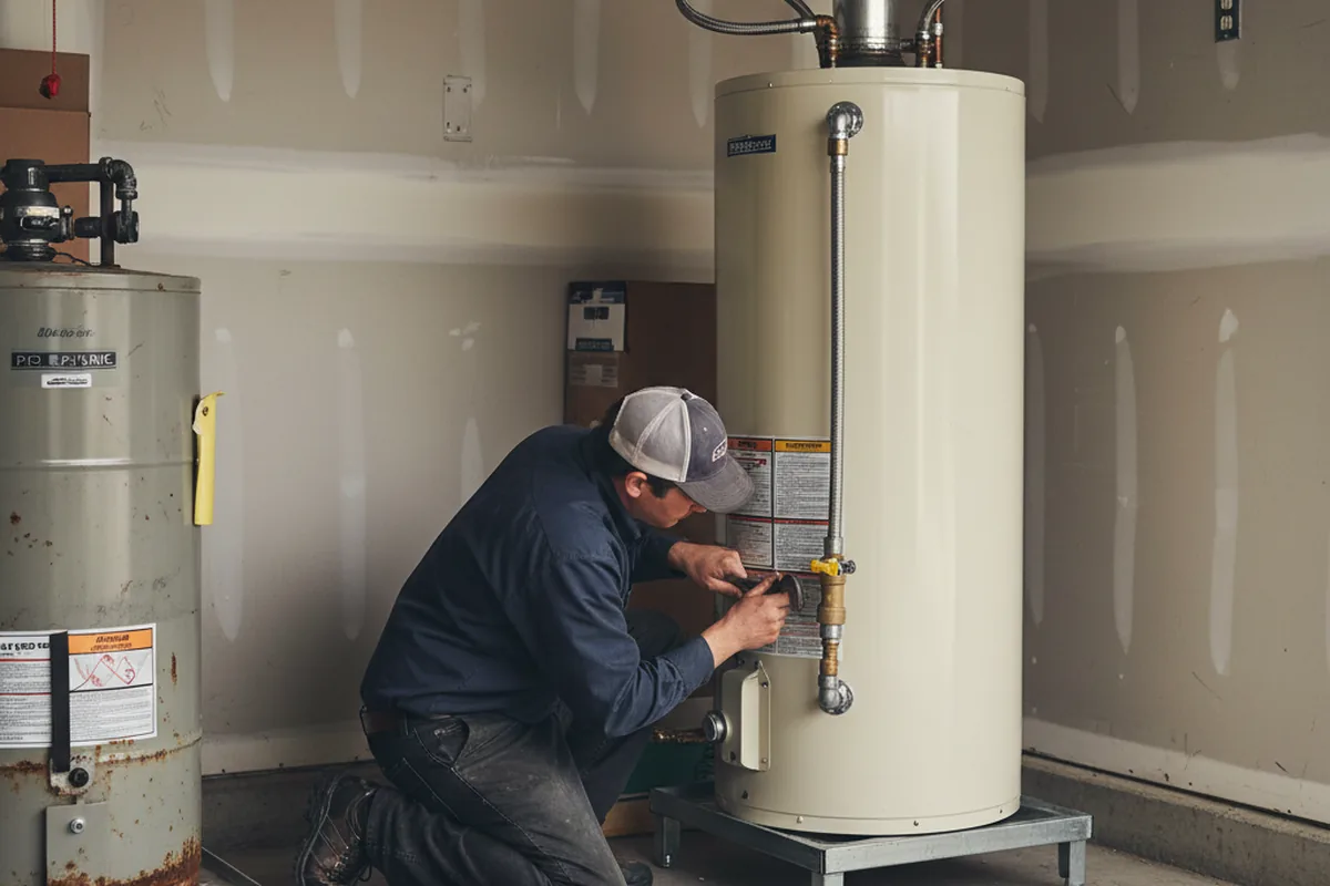 Water heater and shutoff valve replacement in Mead